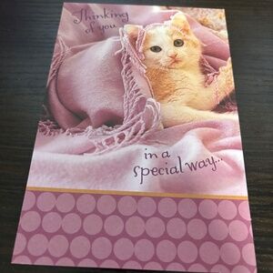 CAT GET WELL GREETING CARD